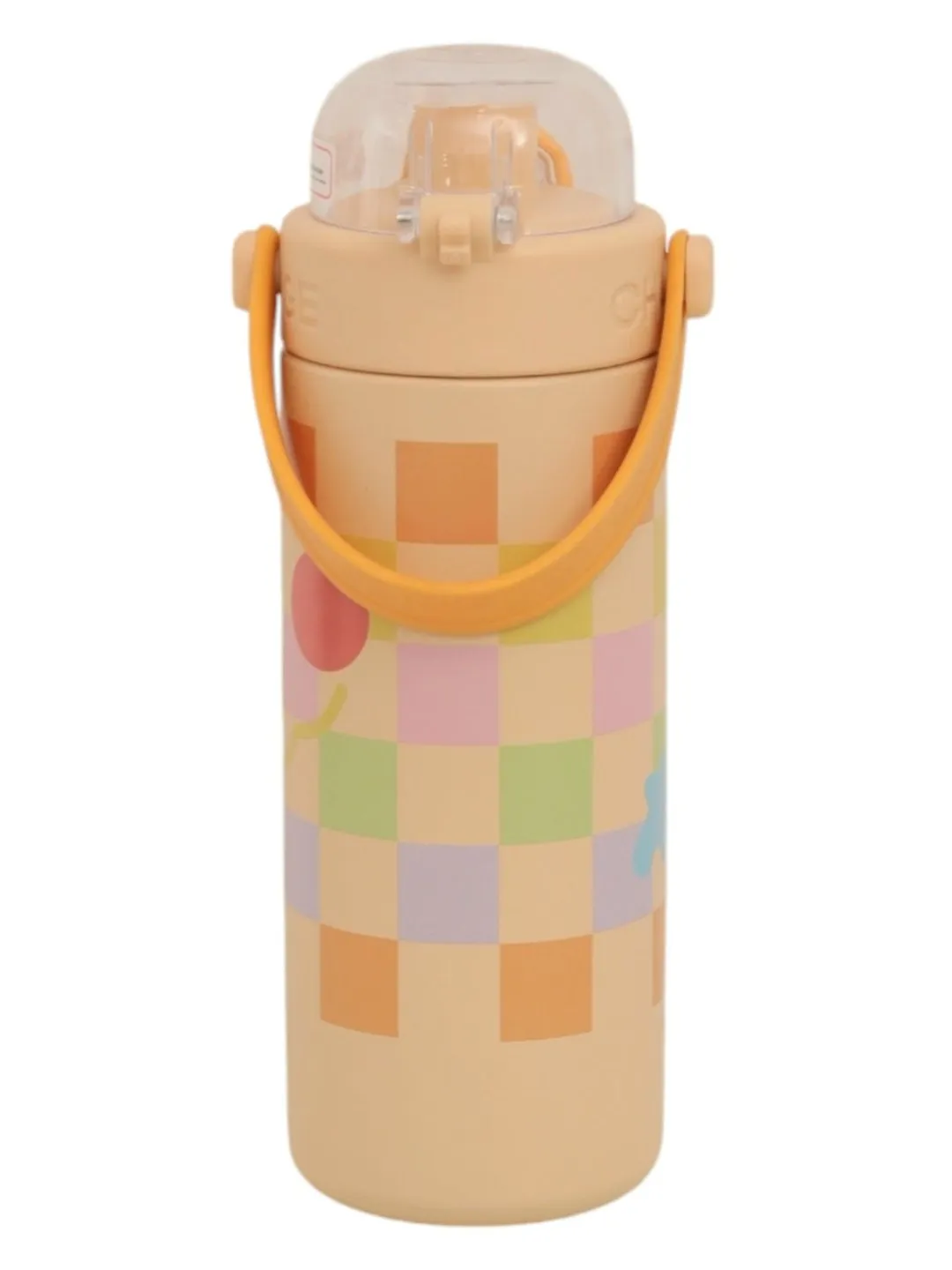 Lucky Checkered Hot & Cold Stainless Steel Sipper Bottle- 600 ML